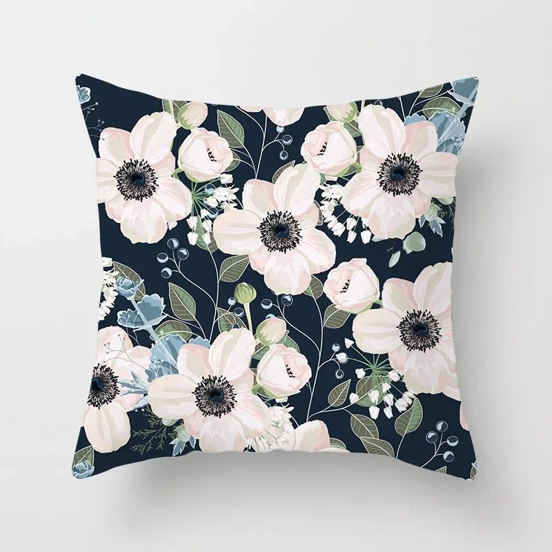 Beautiful Rose Flowers Cushion Cover Home Living Room Bedroom Sofa Car Decorative Pillow Cover 45*45Cm