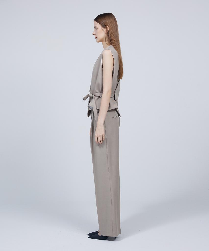 Meuameu [Essential] Signature Pin Tuck Slacks
