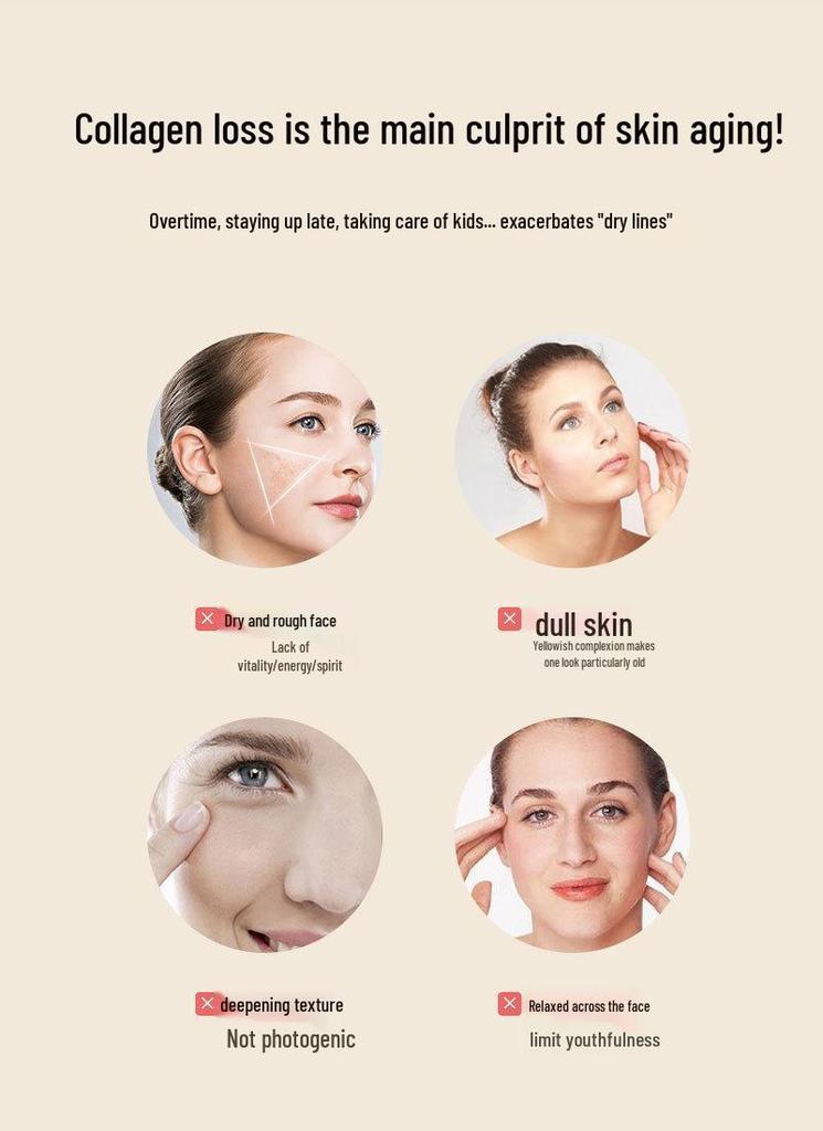 VEYU Colloidal Platinum Collagen Face Cream - Firming, Anti-Wrinkle, and Hydrating for Brightened Skin Tone.