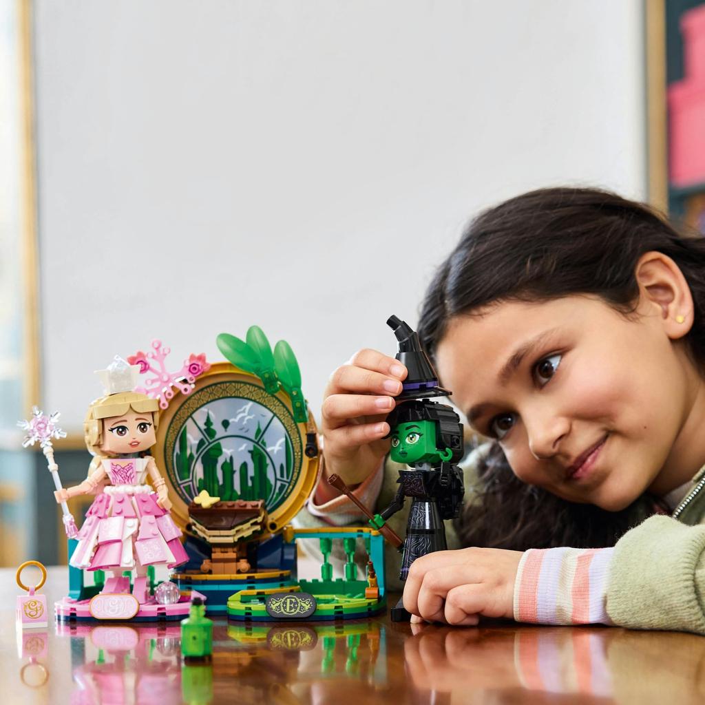LEGO Wicked Elphaba & Glinda Figures, Toy, Birthday Gift, Building Blocks, for Girls and Boys, Ages 10, 11, and 12, Pretend Play, Pretend Play, 75682