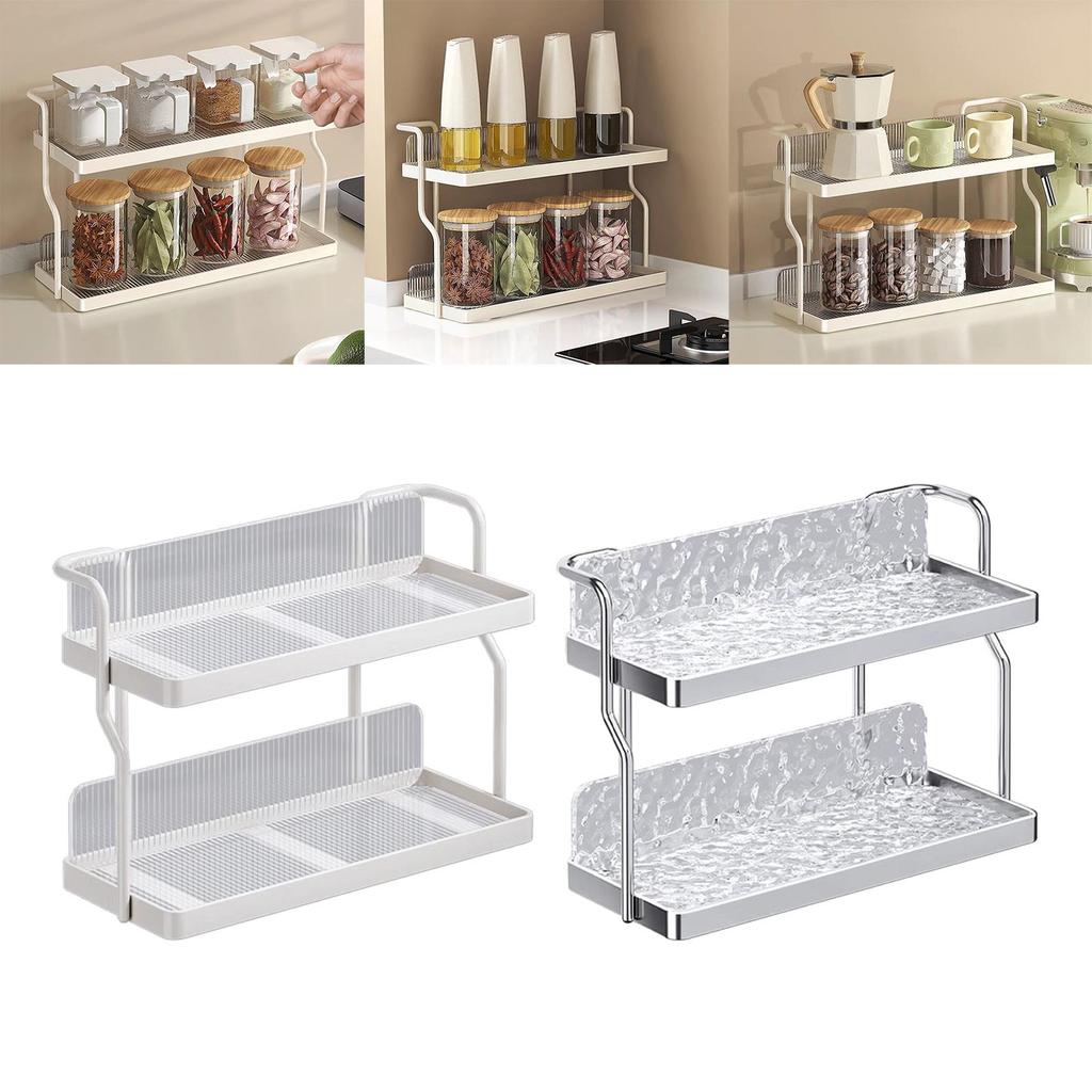 Bathroom Storage Rack Cosmetic Tray Jewelry Organizer Multipurpose Tea Cup Holder
