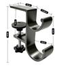 Clamp-on Backpack Hanger Double-Hook Table Edge Storage Hook Durable Table Hanging Hook  Dormitory