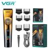 V-663 Professional Hair Trimmer Electric Hair Clipper IPX6 Waterproof and Long-lasting Haircuts Machine with LED Display Barber Trimmer for Men