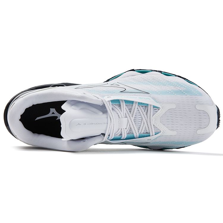 Mizuno Chaussures de course basses unisexes Wave Prophecy 12S Blanc J1GC230008