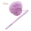 Elens Store 0.5mm Black Ink Cute Girl Women Faux Fur Pom Pom Ball Pendant Gel Ink Pen Gift