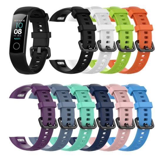 Soft Silicone Watch Strap Band Replacement for Huawei Honor Smart Bracelet 4/5