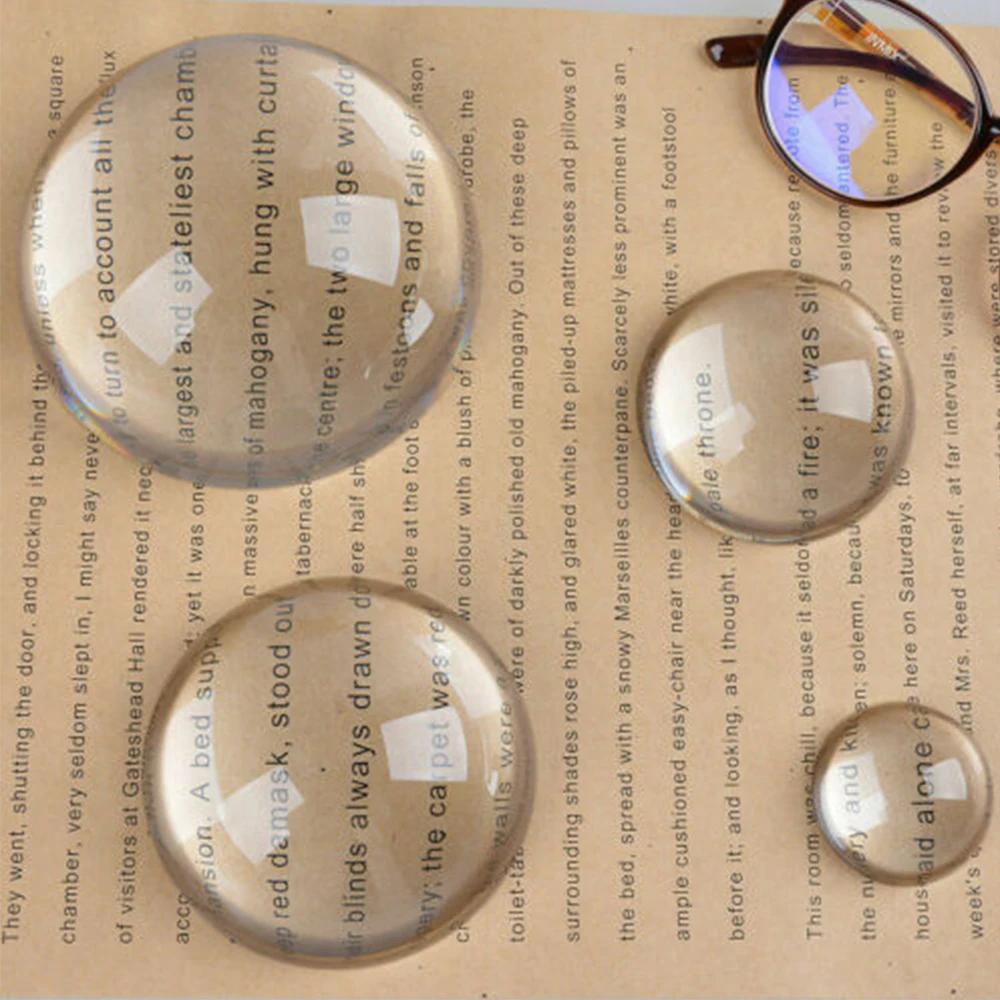 Honor of Crystal 4cm/10cm Blank Transparent Magnifier Glass Hemisphere Half Dome Crystal Ball For Paperweight Decoration