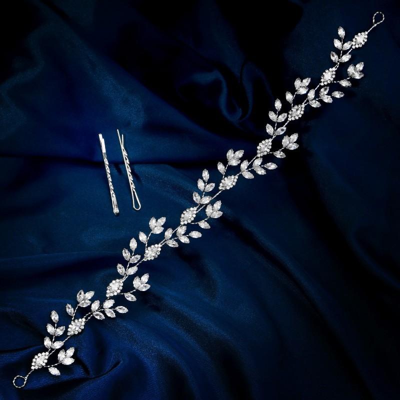 Fashionable High-end Zircon Hair Band Wedding Banquet Dress Accessories Light Luxury All-match Bride Soft Headband Headwear