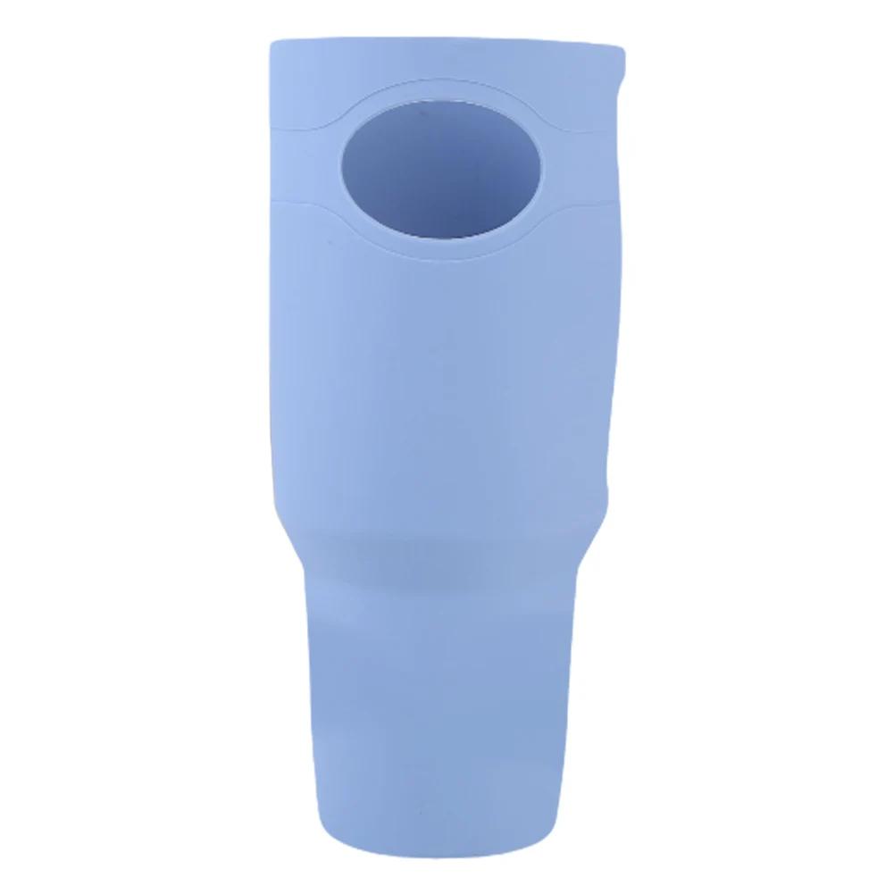 

Силіконовий захисний захисний чохол для стакану, захист від подряпин, чохол для пляшки з водою, що не ковзає, захисний чохол для аксесуарів для кубка Стенлі синій