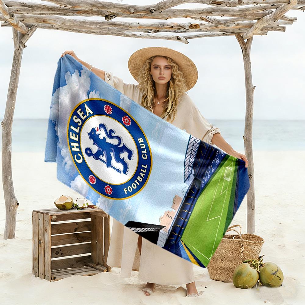 Amore Logo Chelsea Football Club Telo da Spiaggia Super Morbido & Assorbente Confortevole Leggero