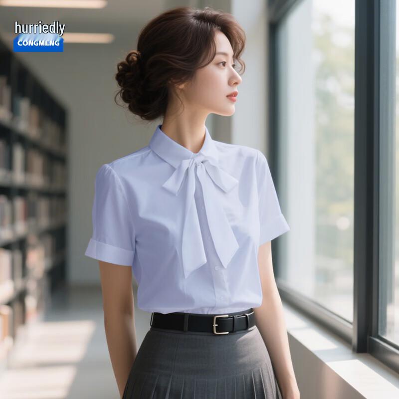 Women s Summer Chiffon Professional Blouse M