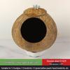 Coconut Shell Parrot & Finch Bird Nest - Natural Straw Woven Habitat for Small Birds