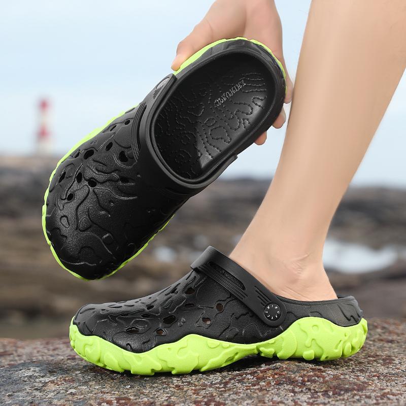 Men Slippers Summer New EVA Soft-soled Slides Sandals Indoor Outdoor Walking Beach Shoes Flip Flops Mens Shoes