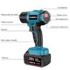 50-550℃ Temperature Adjustment Cordless Portable Heat Gun LED Temperature Display Hot Air Gun Household Power Tool Blue