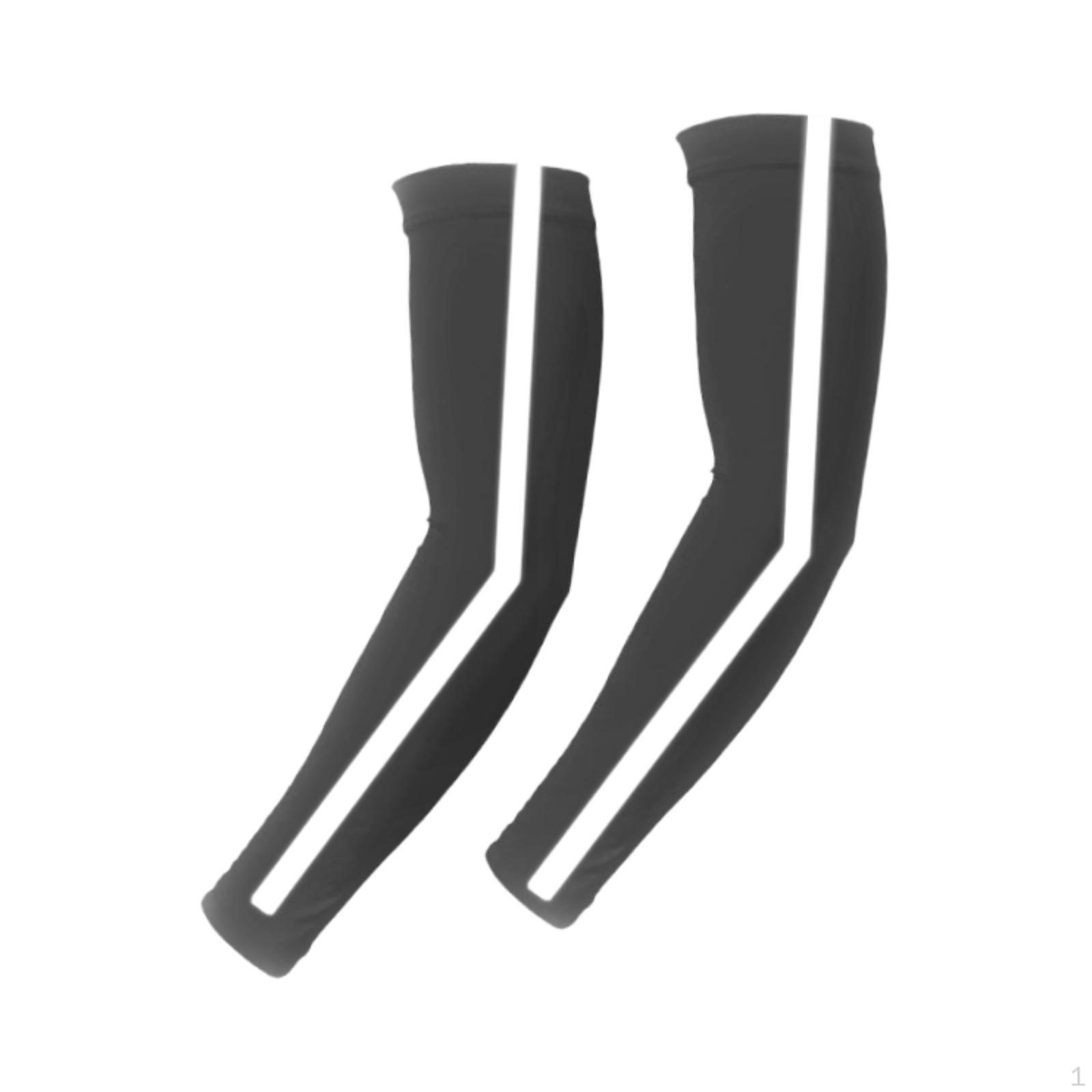 

Cooling Arm Sleeves Cover Sun Protection Compression for Outdoor Sports Workout чорний