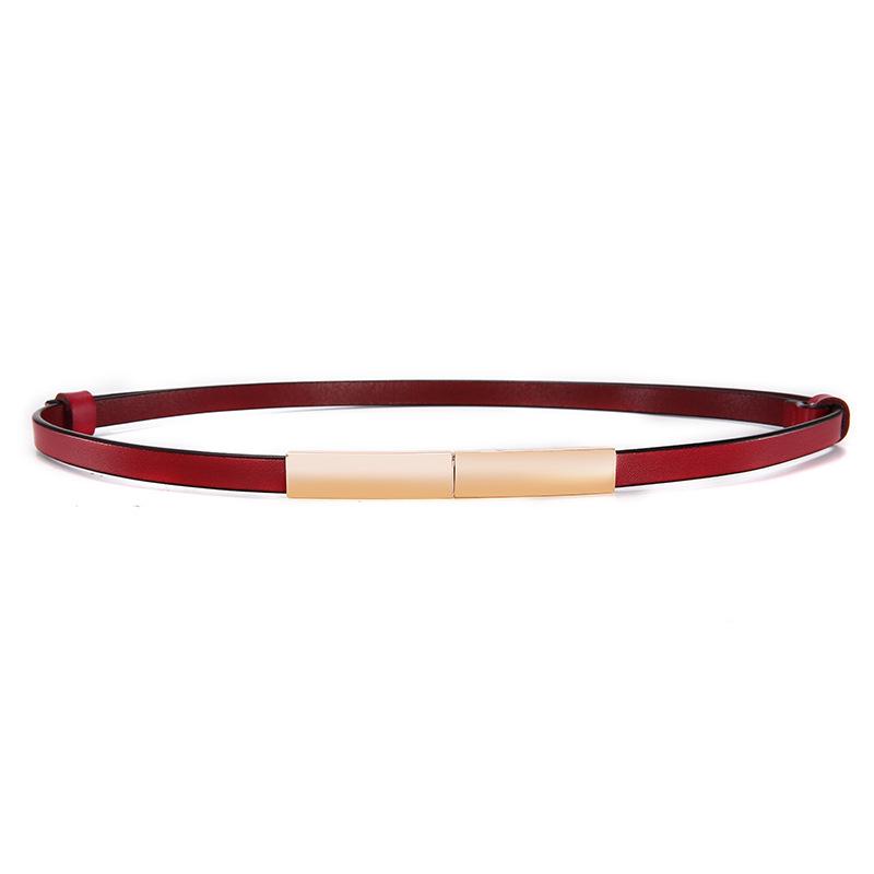 Women's Stylish Thin Leather Belt for Skirts, Dresses, and Coats