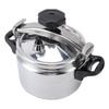 Pressure Cooker   Compound Bottom Easy to Open and Close Aluminium Pressure Canner for Gas Cooktops Flat Top Cooktops