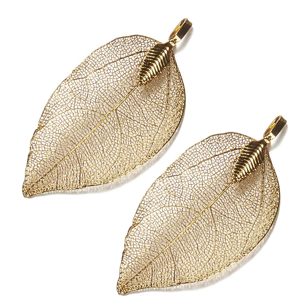 2pcs/1pair Leaf Charms Pendants Ladies Girls Special Leaves Leaf Sweater Pendants Charms for Jewelry Making DIY Craft for Women