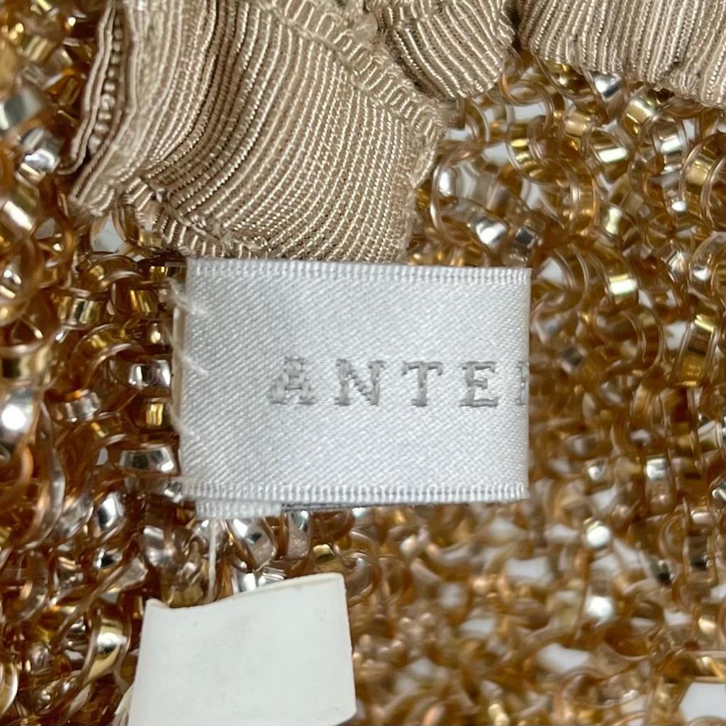 ANTEPRIMA Cosmetics Pouch Pouch wire Champagne Gold Women Used