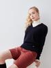 NITINA Cashmere Whole Garment V-Neck Ny