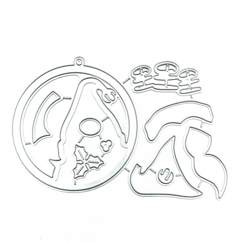 Santa Clause Embossing Cutting Dies Christmas Embossing Cutting Dies for Birthday Card Making DIY Scrapbooking