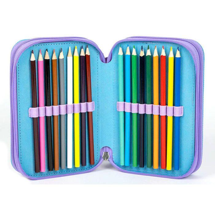 Federmäppchen - Cerda - Disney Die Eiskönigin - Weich - Mit Reißverschluss - Violett/Blau