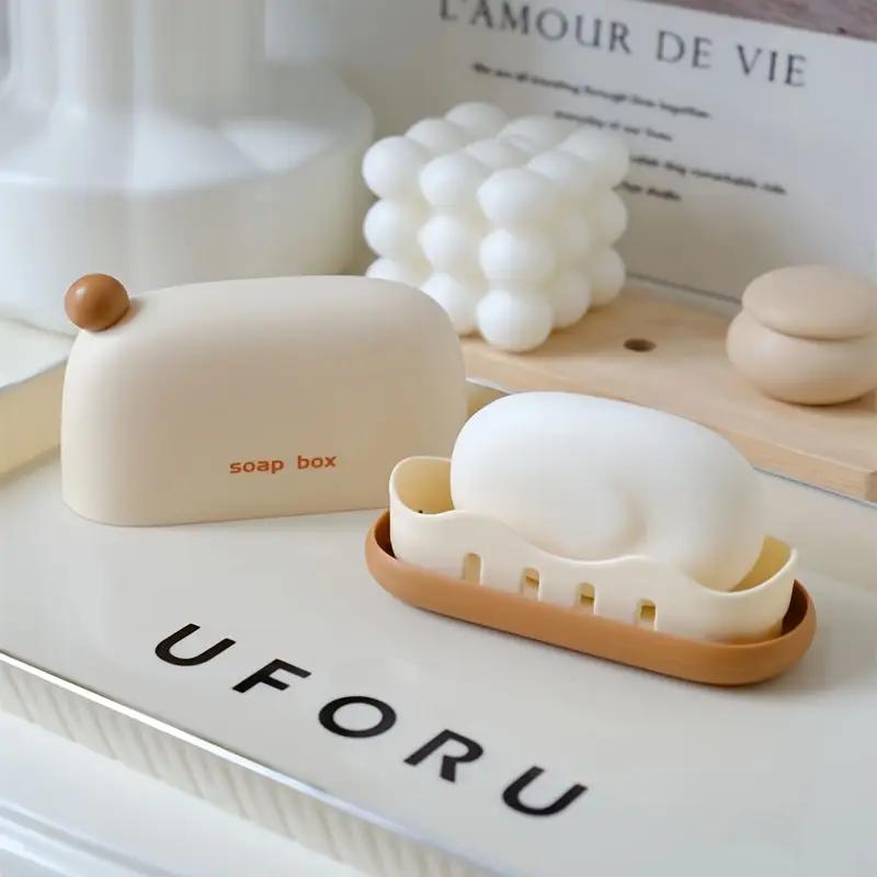 Christmas Shape Travel Soap Box Sealed Waterproof Soap Box Creative Wash Soap Box Travel Business Trip Dedicated Portable Soap Box