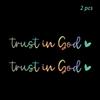 20PCS Driving with Devotion Inspirational Decals Trust in God Mirror Stickers Trust in God Rearviews Decals for Car