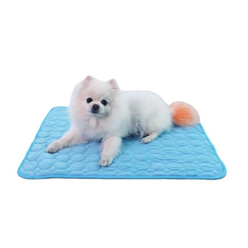 Pet Summer Ice Mat Cool Dog Mat Pet Cat Mat Breathable Ice Silk Cat Litter Pet Supplies Non-slip Dog Mat