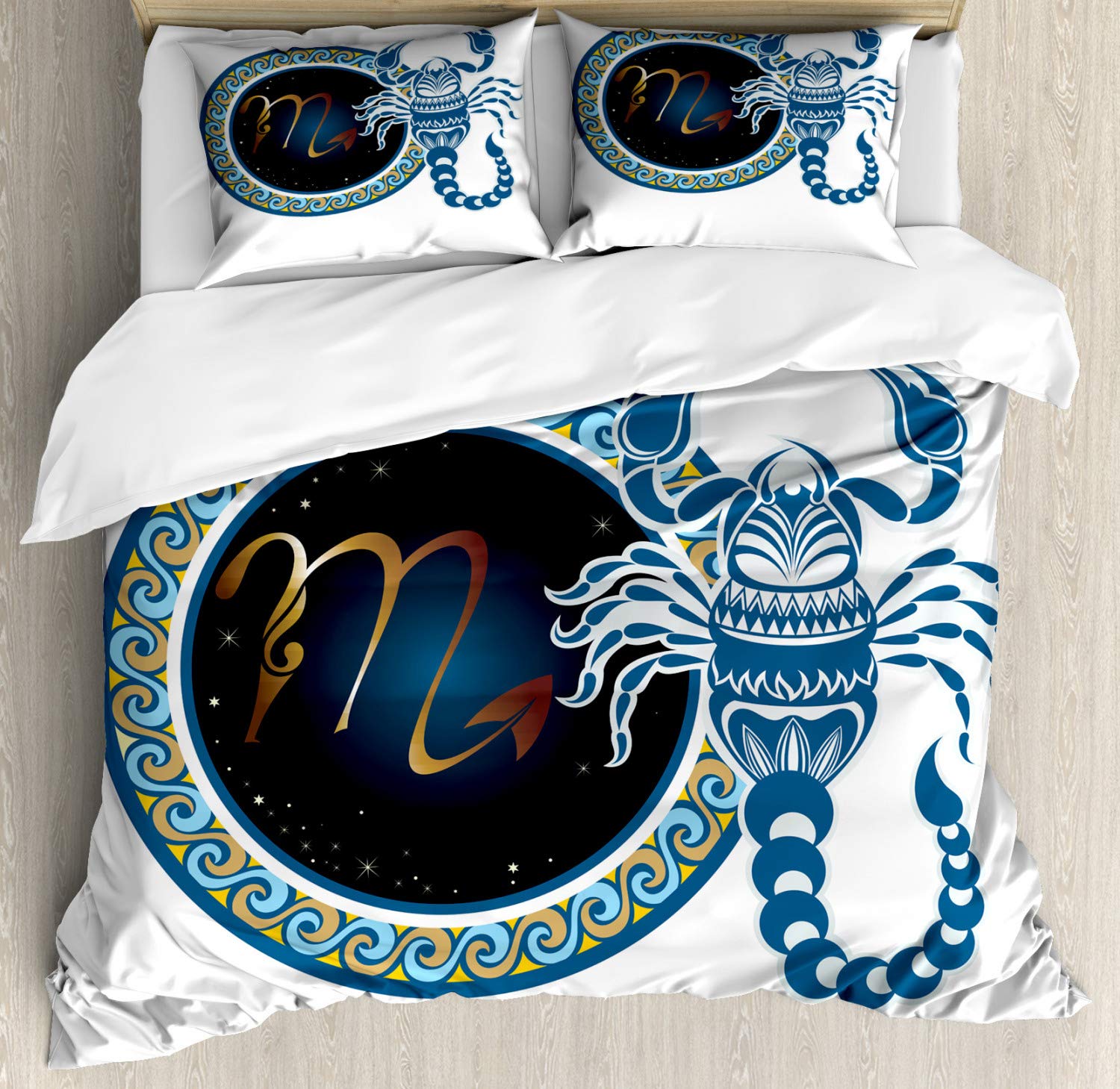 

Comforter Scorpion For Teens Adults Queen Lightweight Exotic Tribal Retro Theme Bedding Set Bedroom Decor No Quilt Comforter (quilt)-EU Single(135*200cm)3pcs
