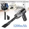 Handheld Car Vacuum Cordless Cleaner with Powerful Suction Ergonomic Handle Low Crevice Cleaning Noise Lightweight Portable 2 Nozzles Kit Compact