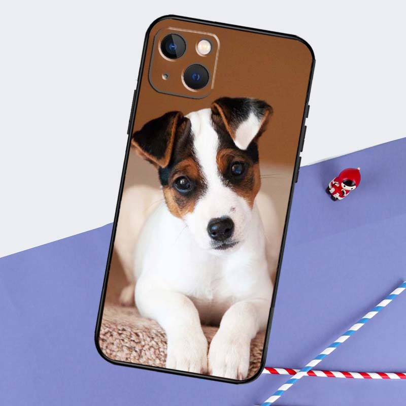 Jack Russell Terrier Dog Phone Case For iPhone 16 15 Pro Max 12 13 Mini 11 14 Pro Max XR 16 15 Plus 16e Cover Coque