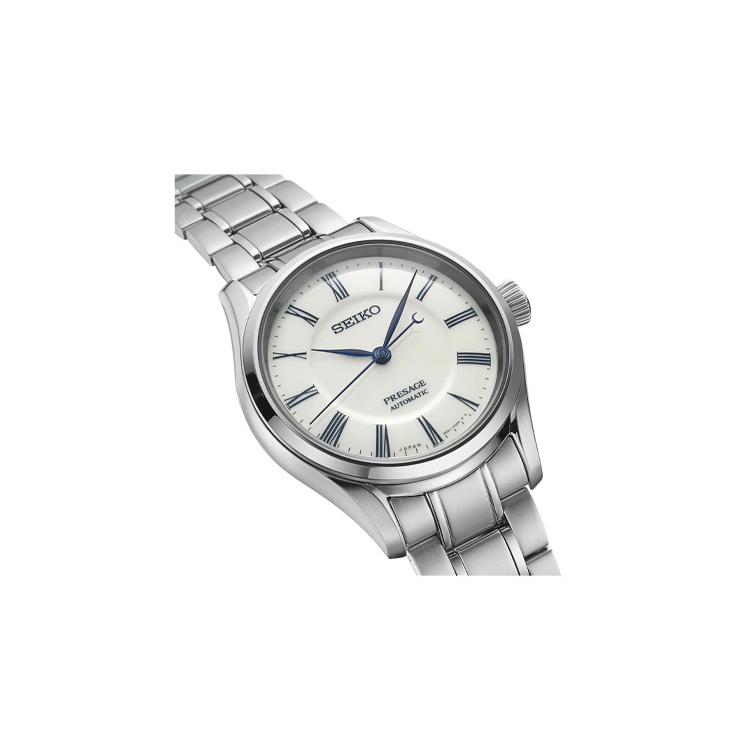 Seiko Automatic Mechanical Movement Stainless Steel Strap Watch Men's Watches White Dial SPB293J1 SPB293J1