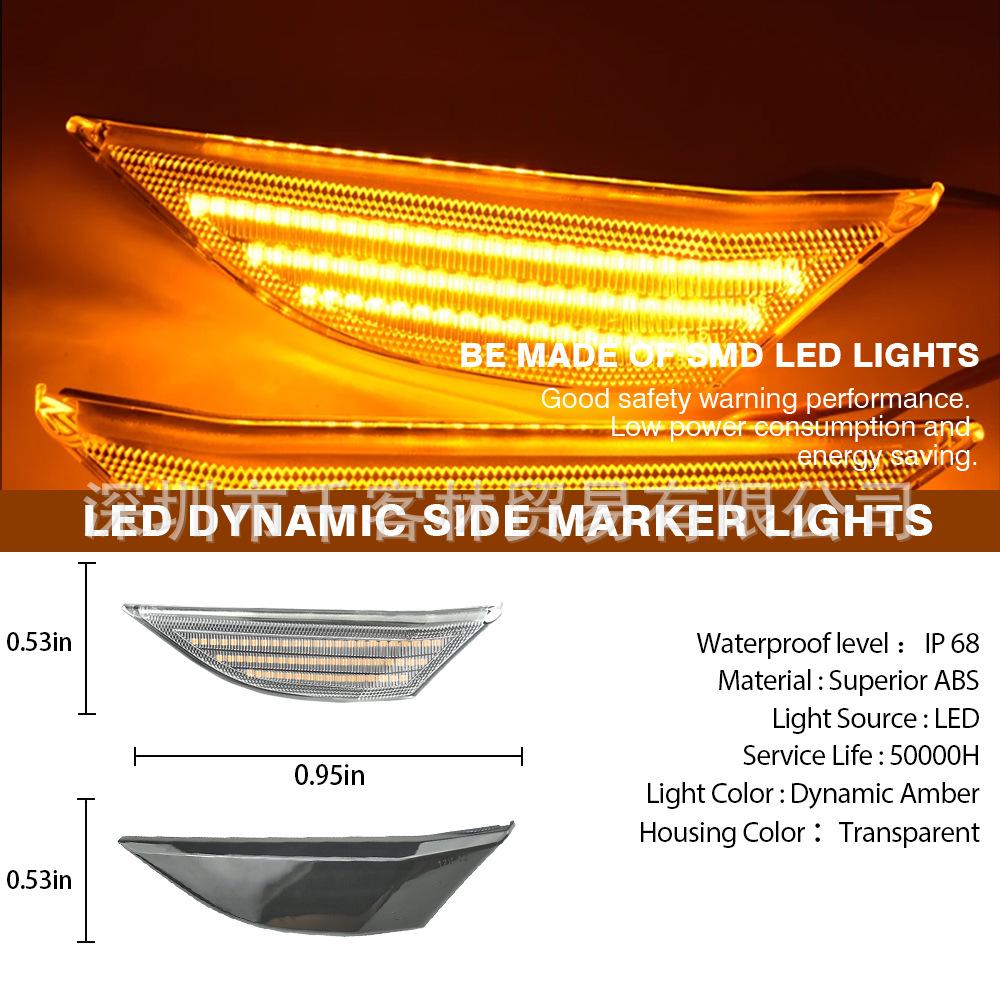 Fits Porsche 911 Carrera 991/981: Dynamic Fender Turn Signal Side Marker Light
