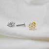 G23 Titanium Zircon Flower Lip & Ear Cartilage Stud Piercing Jewelry