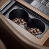 tifanso Car Cup Drink Holder Coaster, 2 Pack Car Coasters for Cup Holders, Cute Vehicle Accessories for Women and Girl (Leopard)