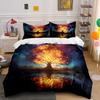 Glowing Tree Art Decoration Set Soft Comfortable Duvet Cover Bedding Set Included 1*Duvet Cover & 2*Pillowcases, Gift