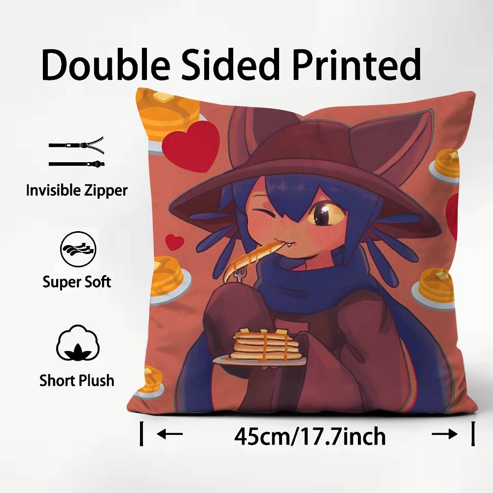 Game One S-Shot N-Nikos Anime Pillow Case Good Print Pillowcase Living Room Sofa Cushion Cover Bedroom Room Decor