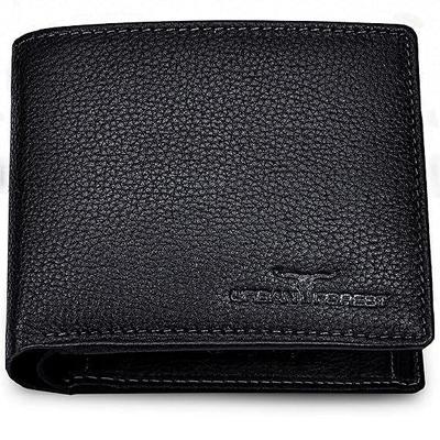 Stan Black Minimalist Leather Wallet for Men