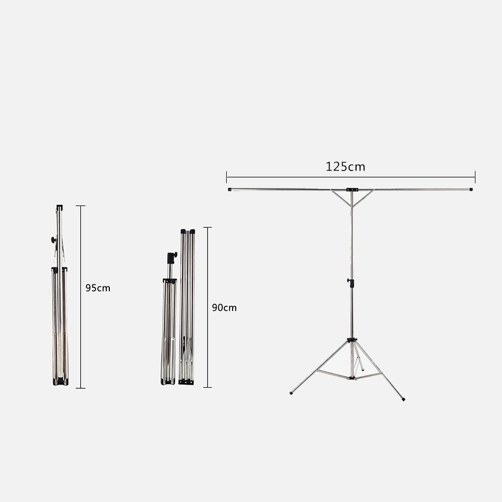 Portable Collapsible Indoor Simple Hanging Rack Stainless Steel Folding Drying Rack Travel Balcony Give Handbag Easy Fabulous