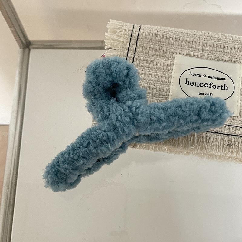 

Дуже великі плюшеві пухнасті краби для волосся - Жіночі осінньо-зимові аксесуари для волосся