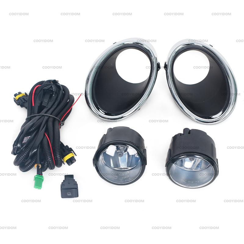 Car Front Fog Lights Set With Wire & Switch Daytime Runing Light Driving Lamp For Nissan Qashqai J11 2014 2015 2016 2017