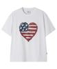 Opeunyadeu(Owai) American Heart Print Tee - White