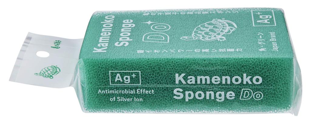 Kamenoko Tsubushi Nishio Shoten Kamenoko Sponge Do Square Green Set of 3