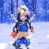19.5CM Demon Slayer Kamado Nezuko COS Inosuke Kimetsu No Yaiba Pig Head Collection Action Figures PVC Model Toys Doll Gifts
