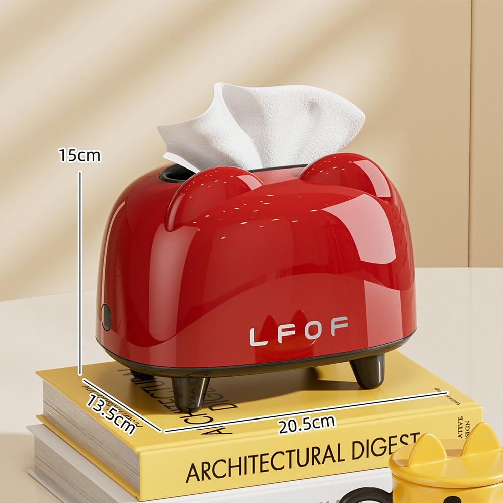 

Dopamine Tissue Paper Holder Waterproof Coffee Table Tissue Box for Home Office червоний