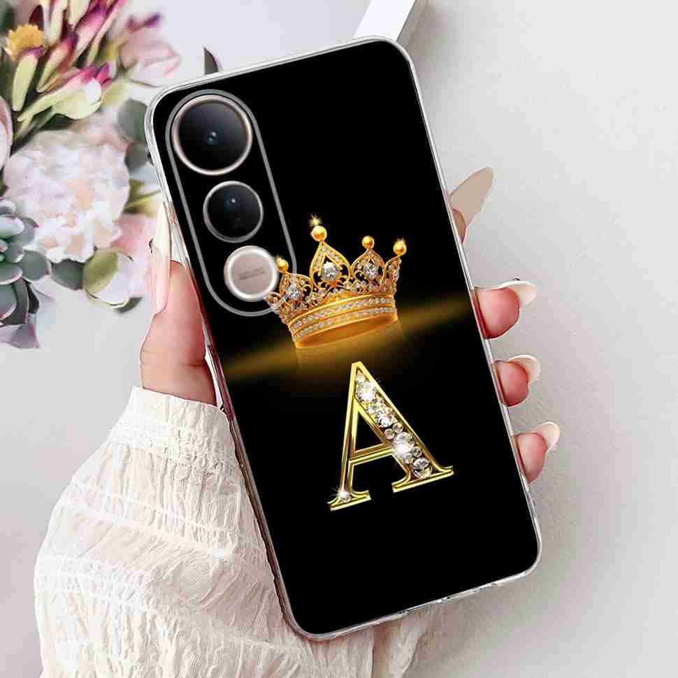 For Vivo V50 Lite 5G Case Luxury 26 Letters Cover Soft Silicone Phone Case For Vivo V50 Lite V50Lite 5G Back Cover Fundas