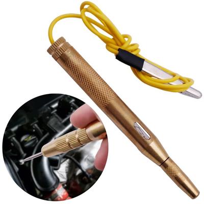 Car Circuit Fuse Voltage Tester Auto Test Light Probe Pen DC 6V/12V/24V Cable Pencil with Clip Circuit Tester Diagnostic Tools