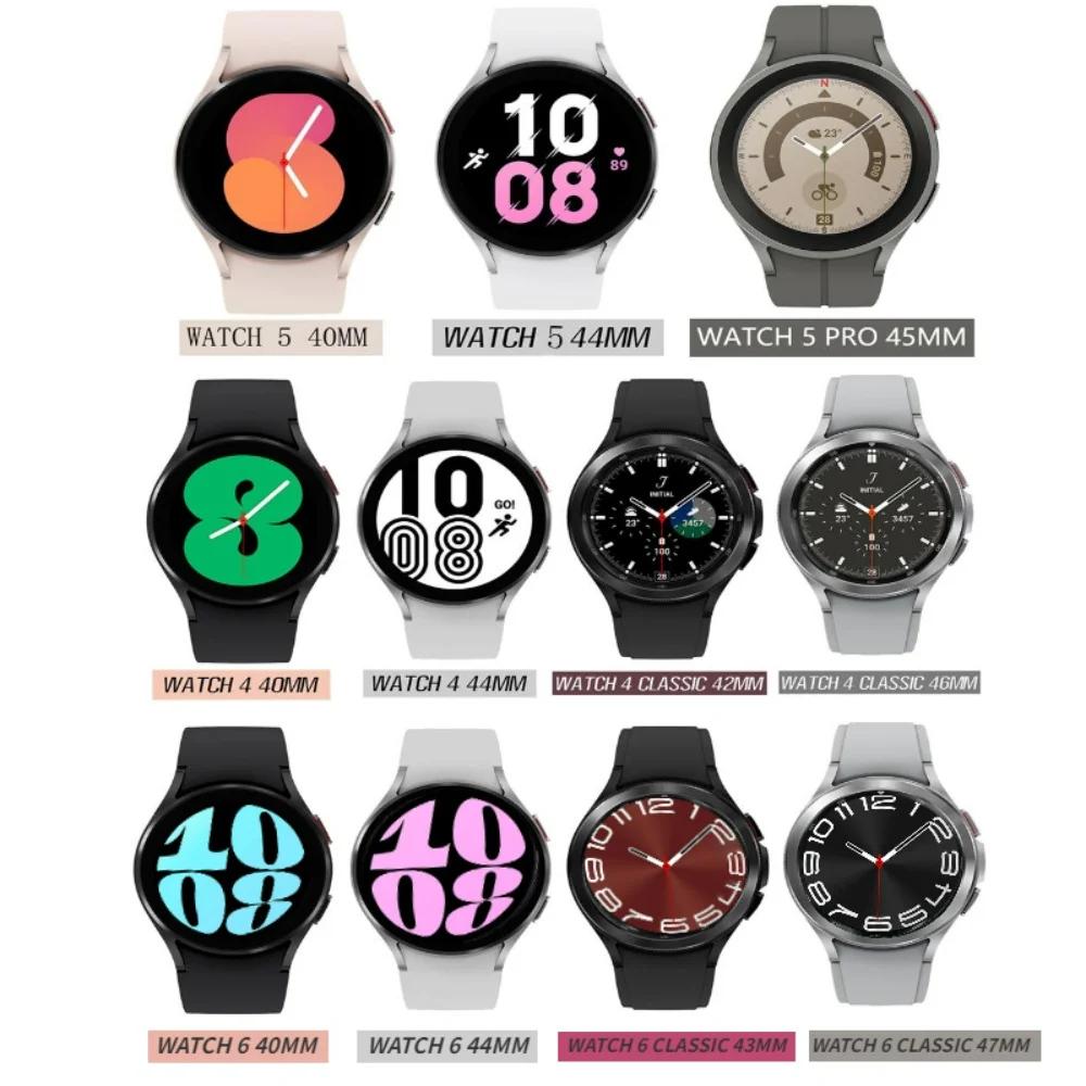 Silicone No Gaps Strap For Samsung Galaxy Watch 7/6/5/4 44mm 40mm 5Pro 45mm Bracelet Band Galaxy 6 Classic 47mm 43mm 46mm Correa