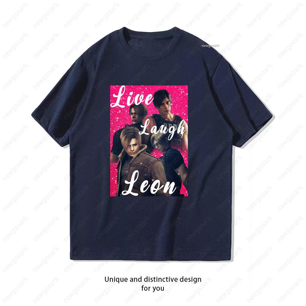 I Love My Fictional Boyfriend Leon Kennedy TShirt Women Unisex Casual Cotton Graphic T Shirts Girlfriend Gift Shortsleev Vintage